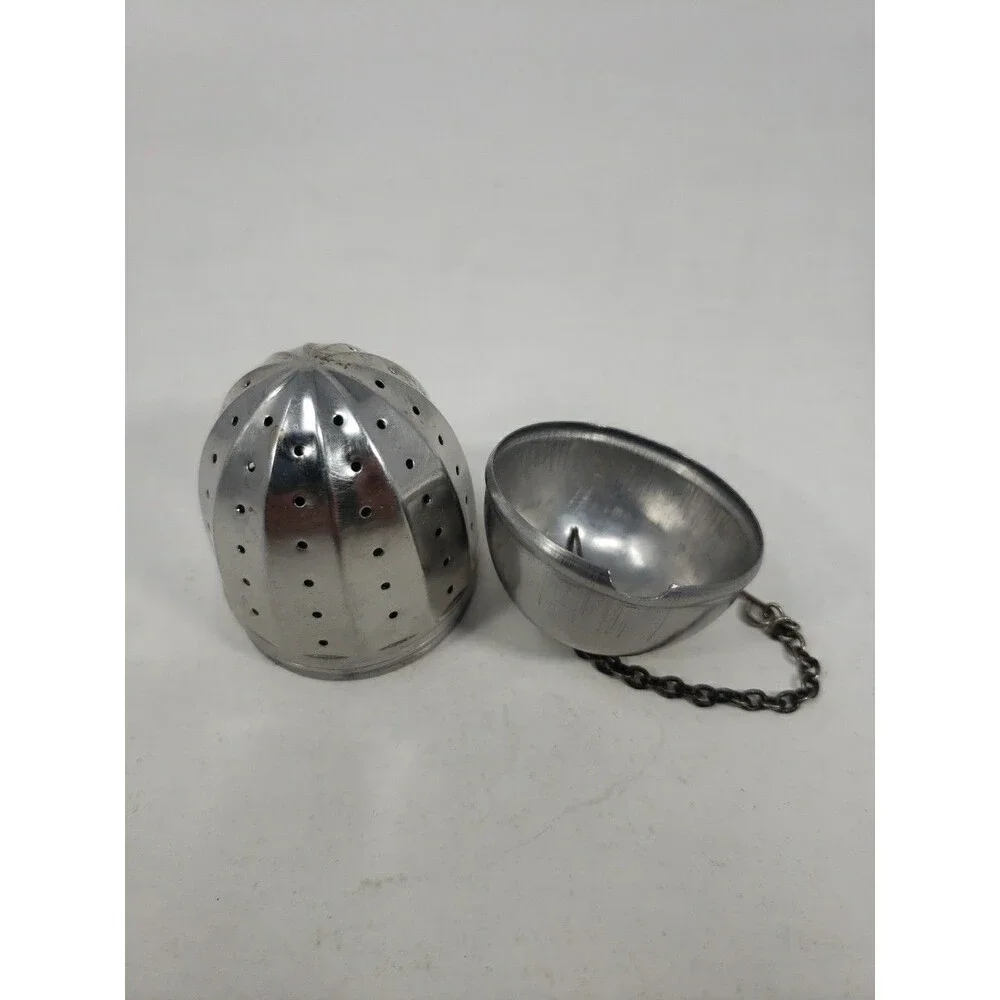 Vintage Stainless Steel Acorn Tea Infuser Loose Leaf Tea Steeper Ball with Chain